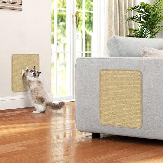 12 Pieces Cat Scratcher Mat Set 16 x 12 Inch Natural Sisal Pads - Tampa Home & Garden Store