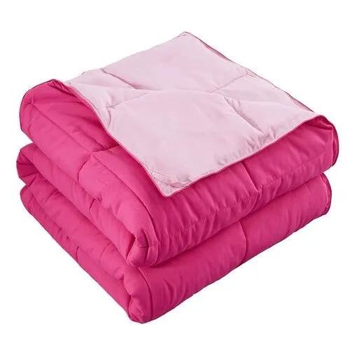 Full/Queen Traditional Microfiber Reversible 3 Piece Comforter Set in Pink - Tampa Home & Garden Store