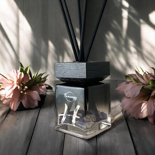Pisces Zodiac Crystal-Enhanced Reed Oil Diffuser, Cactus Flower & Jade Scent, 100ml - Tampa Home & Garden Store