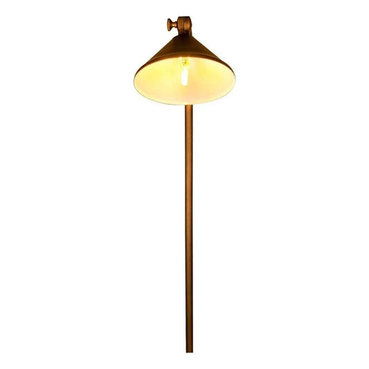 PLB05 LED Brass Landscape Path Light on stake with warm glow Kings Outdoor Lighting on Tampa Home & Garden Store