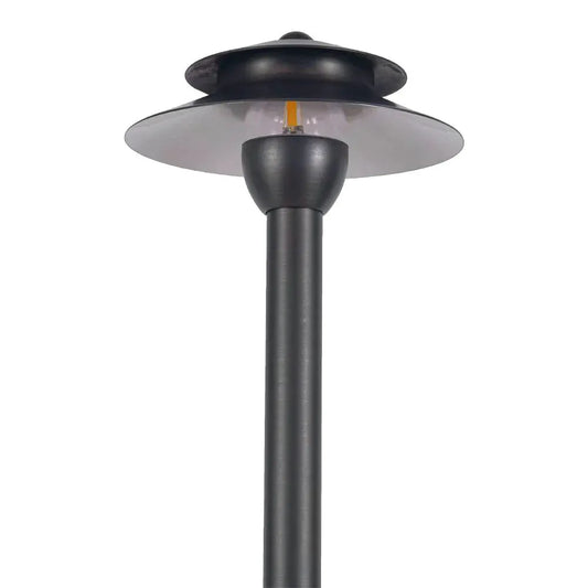 PLB13 Two Tier Brass Pathway Low Voltage Pagoda Light Led Landscape Lighting Fixture - Tampa Home & Garden Store