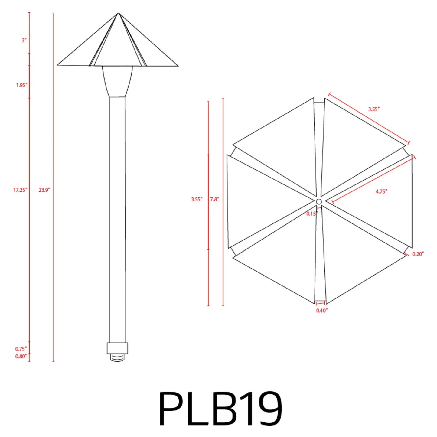 PLB19 Brass LED Low Voltage Pathway Outdoor Lighting Landscape Fixture - Tampa Home & Garden Store