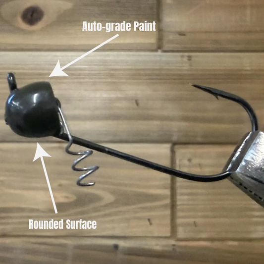 PPT Finesse Head Jig Head 3pk black rounded head for bass fishing on Tampa Home & Garden Store