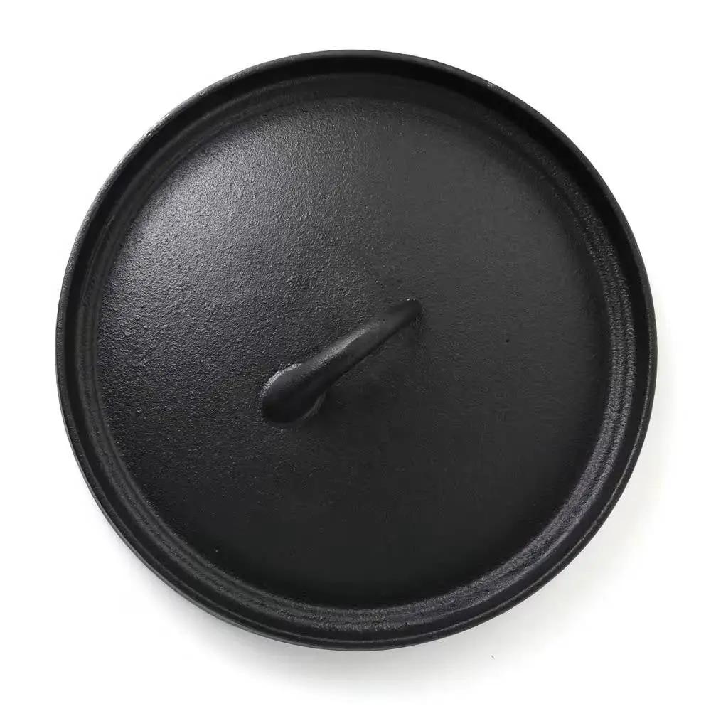 Cast iron lid black with knob handle for Dutch oven HomePacific cookware set on Tampa Home & Garden Store