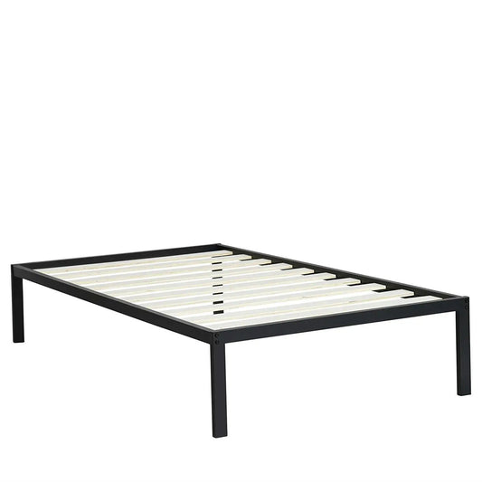 Twin Size Metal Platform Bed Frame with Slats, black steel, HomePacific on Tampa Home & Garden Store