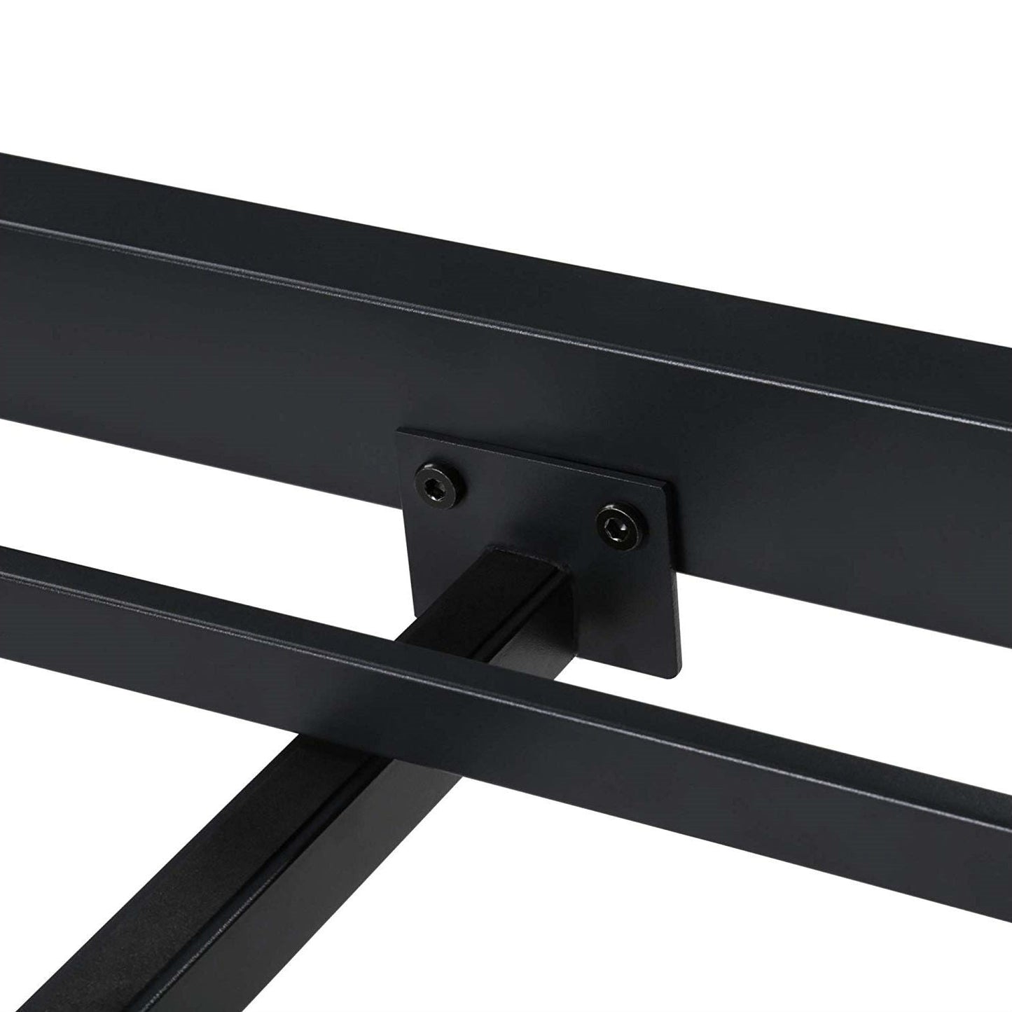 Base de cama de plataforma de metal resistente de tamaño completo de 16 pulgadas de alto