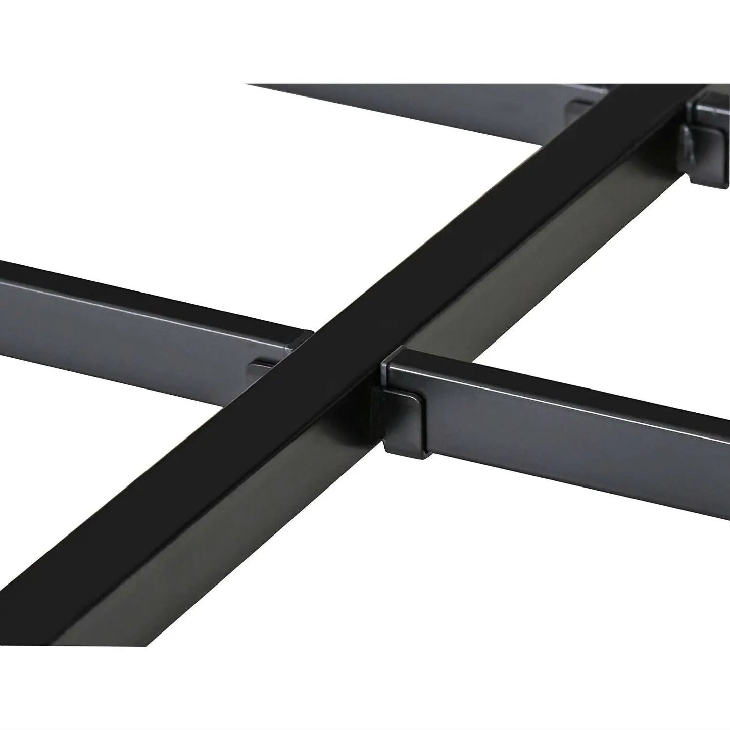Twin size Modern Heavy Duty Black Metal Platform Bed Frame - Tampa Home & Garden Store