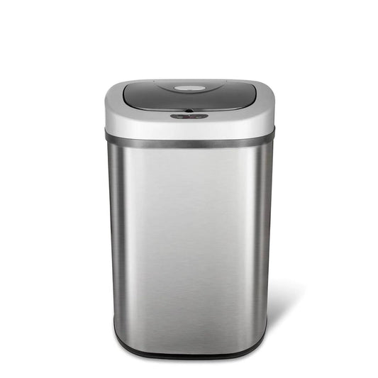 Bote de Basura de Cocina de Acero Inoxidable de 21 Galones con Tapa con Sensor de Movimiento