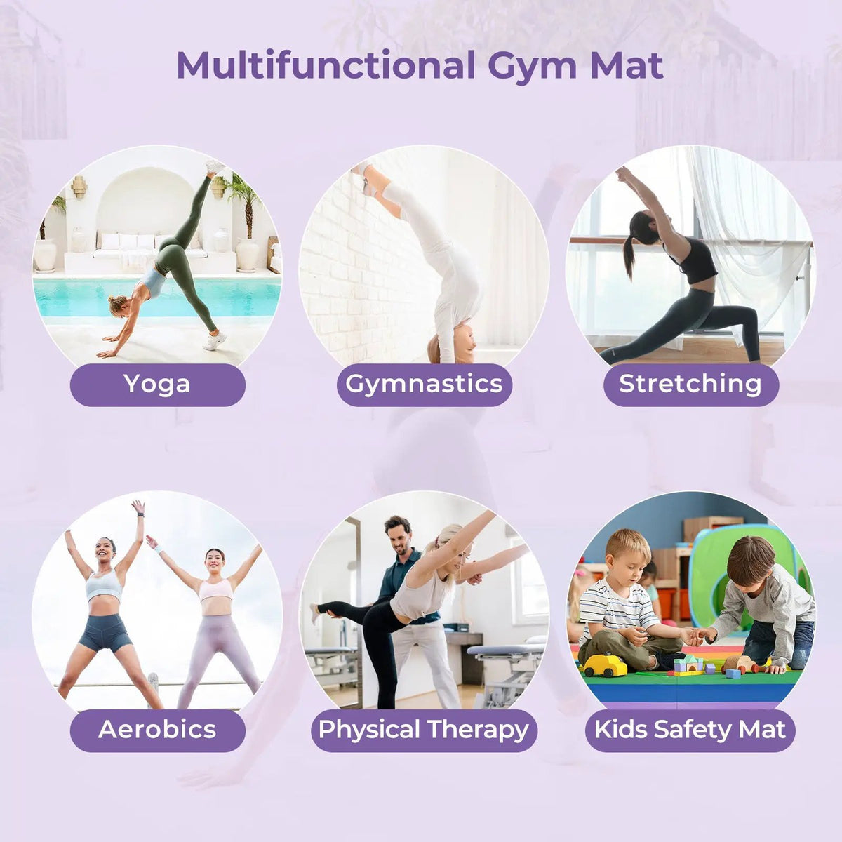 DirectDeals PU Leather Tri-Fold Gymnastics Tumbling Mat, tri-fold portable gym mat on Tampa Home & Garden Store