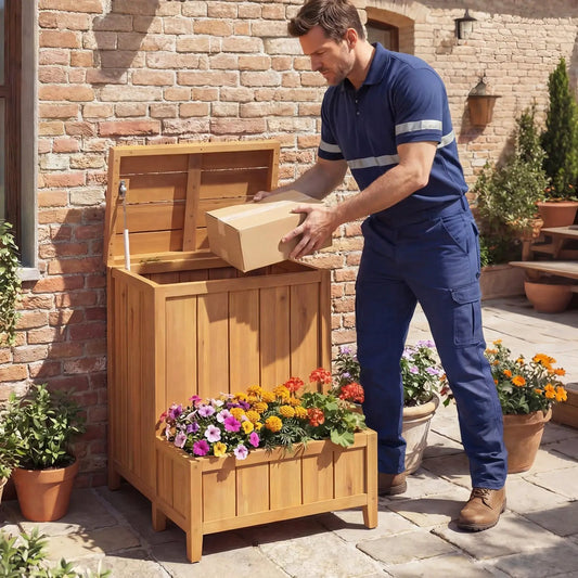 Package Delivery Box and Planter Box For Outdoors