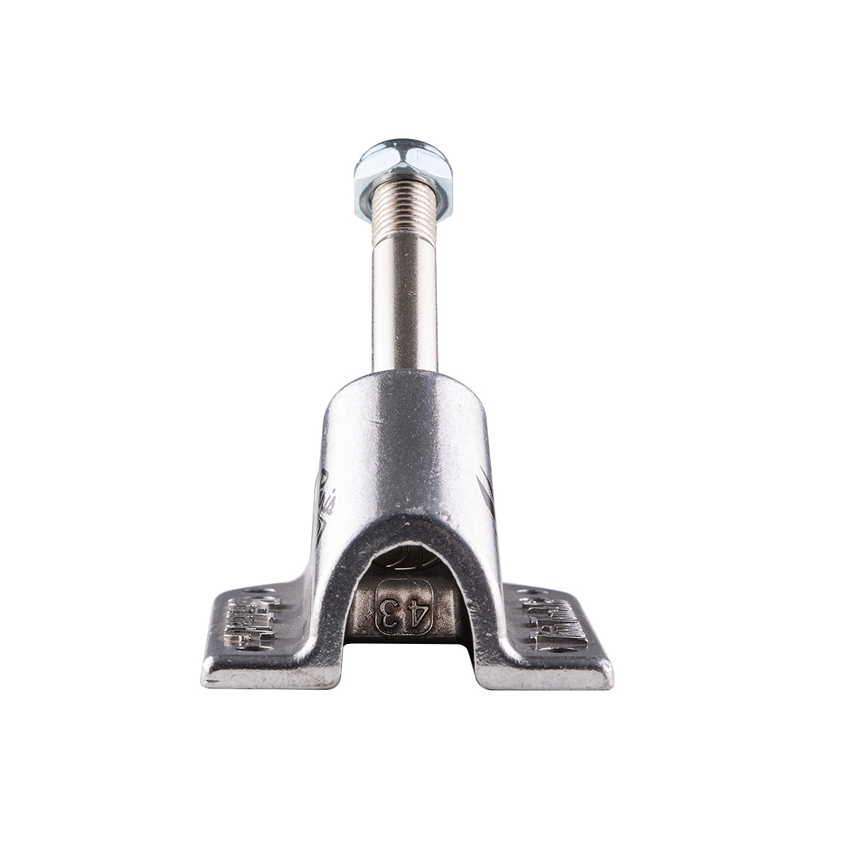 Paris 43° V3 polished skateboard baseplate by Paris Truck Co with chrome finish on Tampa Home & Garden Store