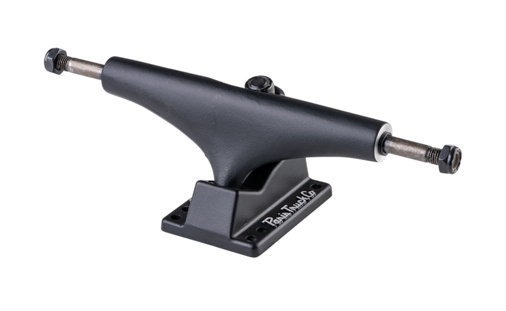 Street Trucks 149mm Matte Black skateboard truck Paris Truck Co on display stand on Tampa Home & Garden Store