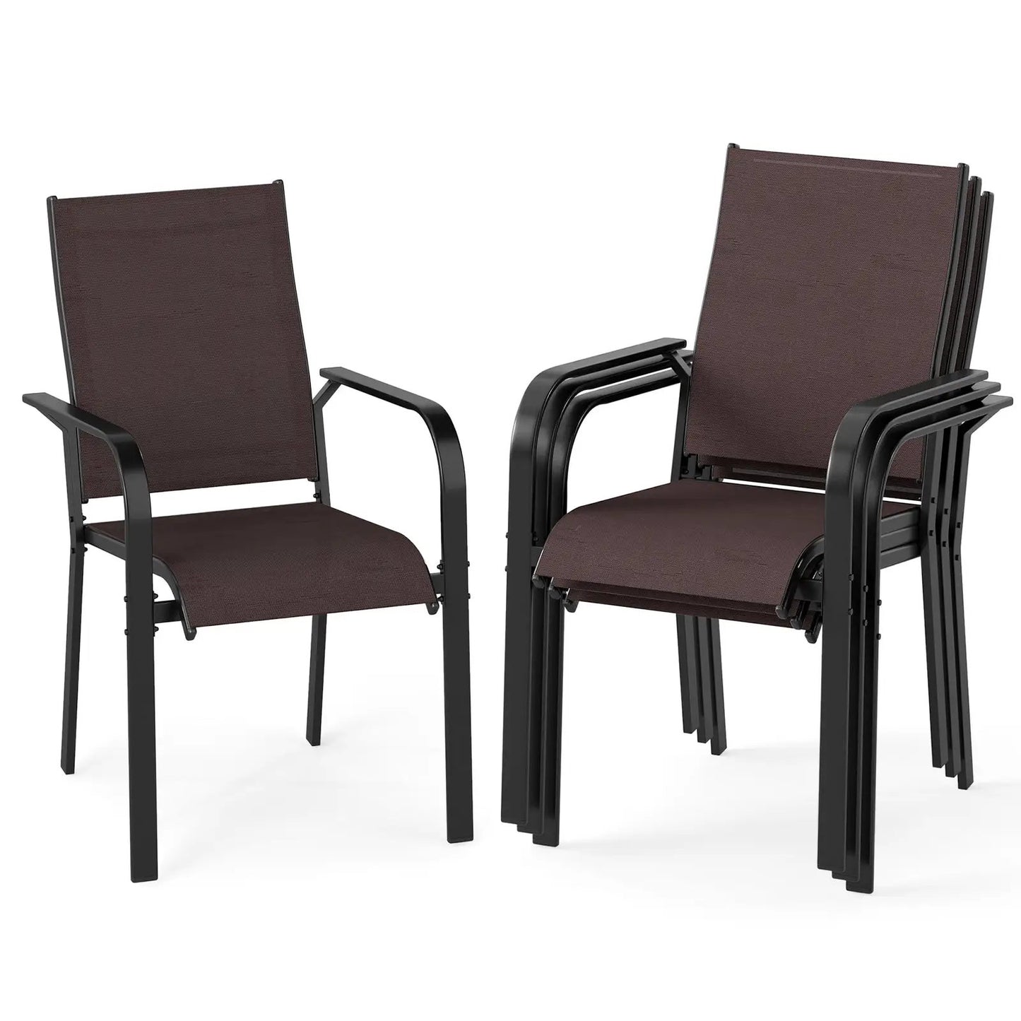 Small Footrest Stools Set of 2 Round Ottomans