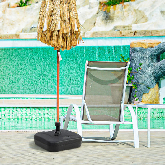 Fillable Patio Umbrella Base with Handle Fit 1.5 Inch Umbrella Poles-Black - Tampa Home & Garden Store