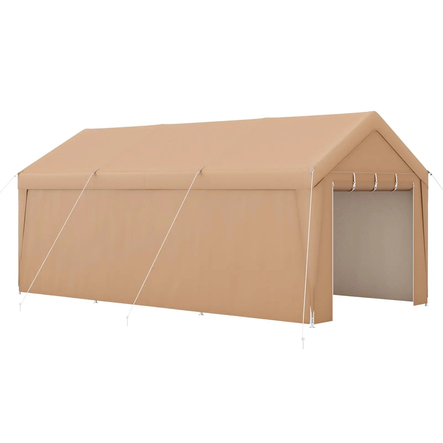 10 x 20 Feet Patio Heavy Duty All-Weather Carport-without Sidewall - Tampa Home & Garden Store