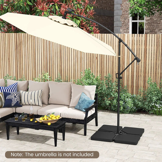 Patio Offset Umbrella Base with Easy-Fill Spouts - Tampa Home & Garden Store