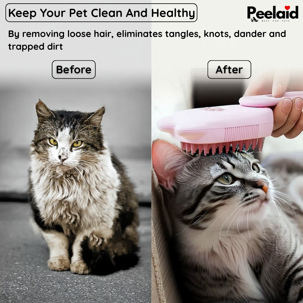 Peelaid™ Steam Pet Grooming Brush - Tampa Home & Garden Store