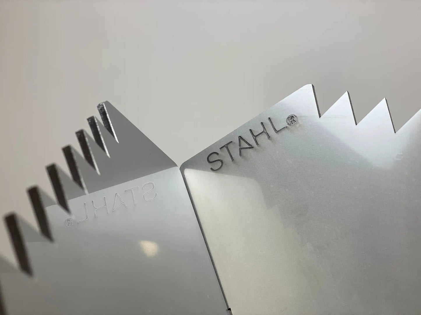 Personal X Pit metal blades with serrated teeth and STAHL branding on Tampa Home & Garden Store