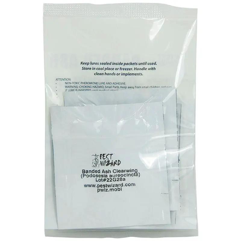 Pest Wizard Banded Ash Clearwing Borer Lure Pack - 3-pack white lure packets on Tampa Home & Garden Store