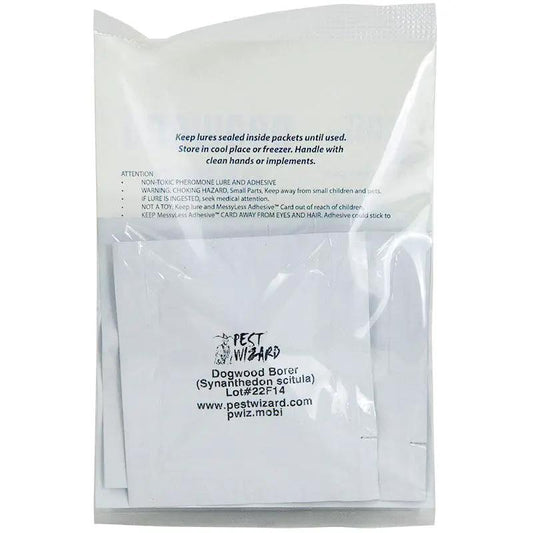 Pest Wizard Dogwood Borer Lure 3-Pack in sealed packets on Tampa Home & Garden Store