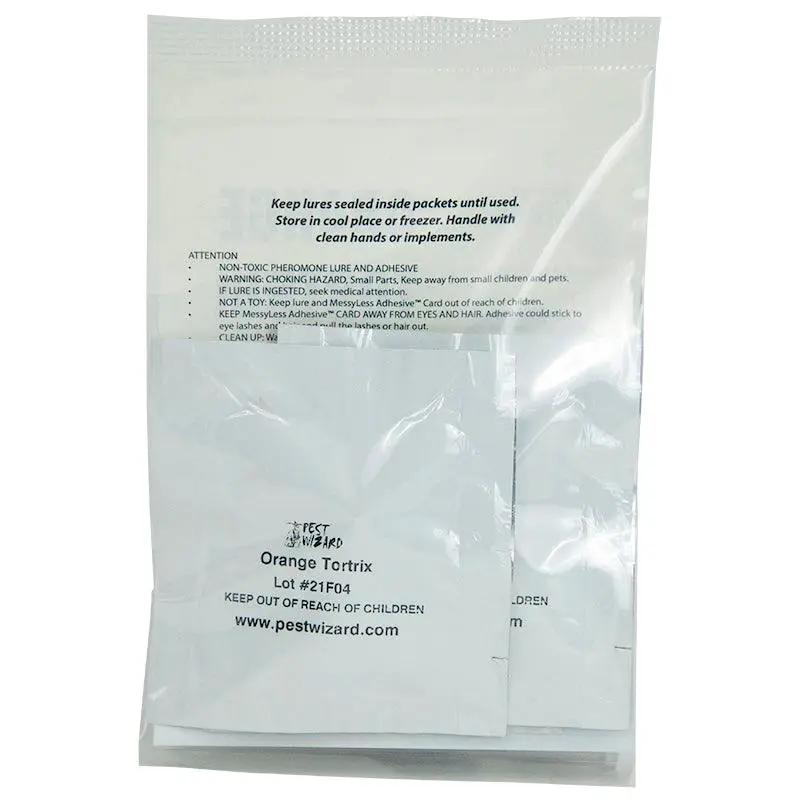 Pest Wizard Orange Tortrix Lure 3-Pack in clear plastic bag with white label on Tampa Home & Garden Store