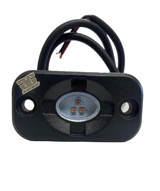 RL15 LED rock light black housing with dual LEDs by GGLighting for Jeep 4x4 underglow on Tampa Home & Garden Store