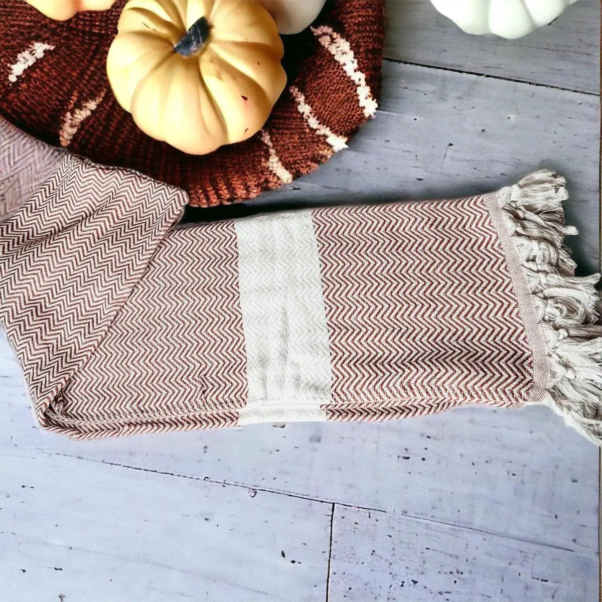 Chevron Towel 200 GSM Turkish Cotton Oversized