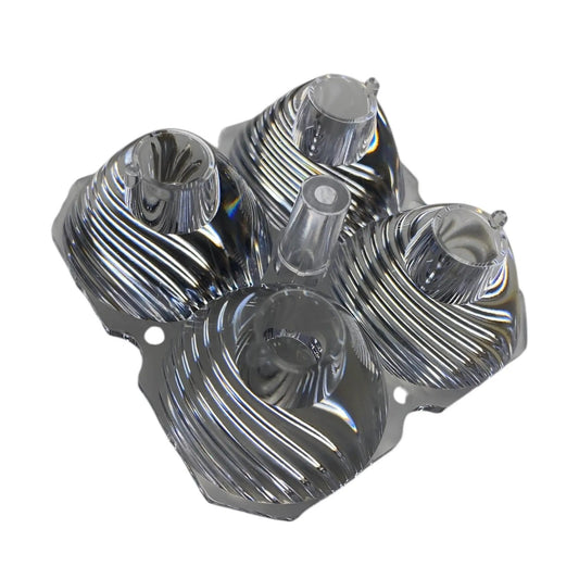 Race Pod Flood Projector upgrade kit components in chrome metal finish on Tampa Home & Garden Store
