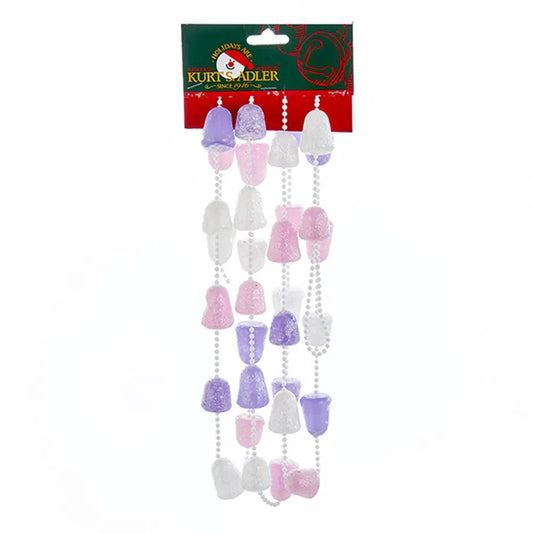 Pink, Purple and White Glittered Gum Drop Garland - Tampa Home & Garden Store