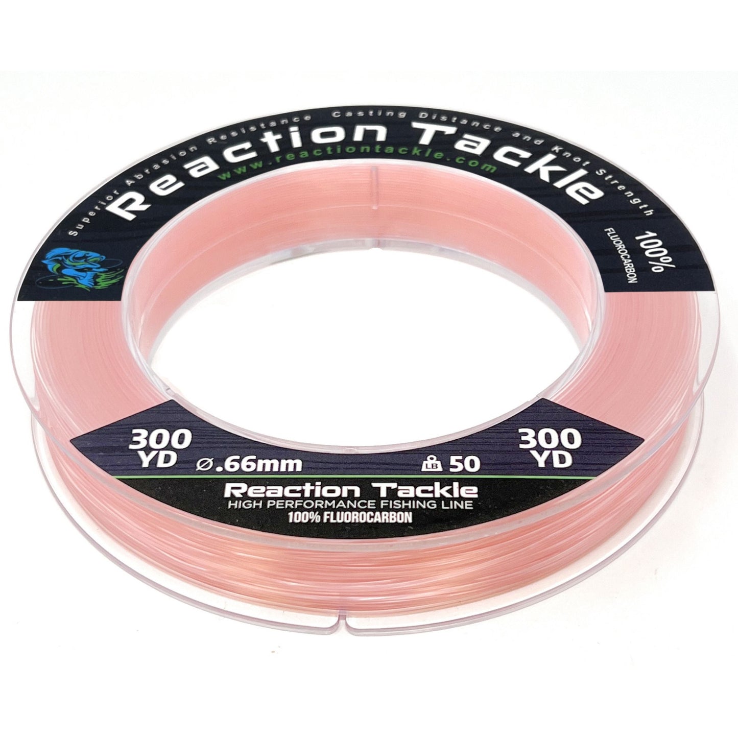 Reaction Tackle fluorocarbon fishing line spool pink 300 yd Ø0.66mm on Tampa Home & Garden Store