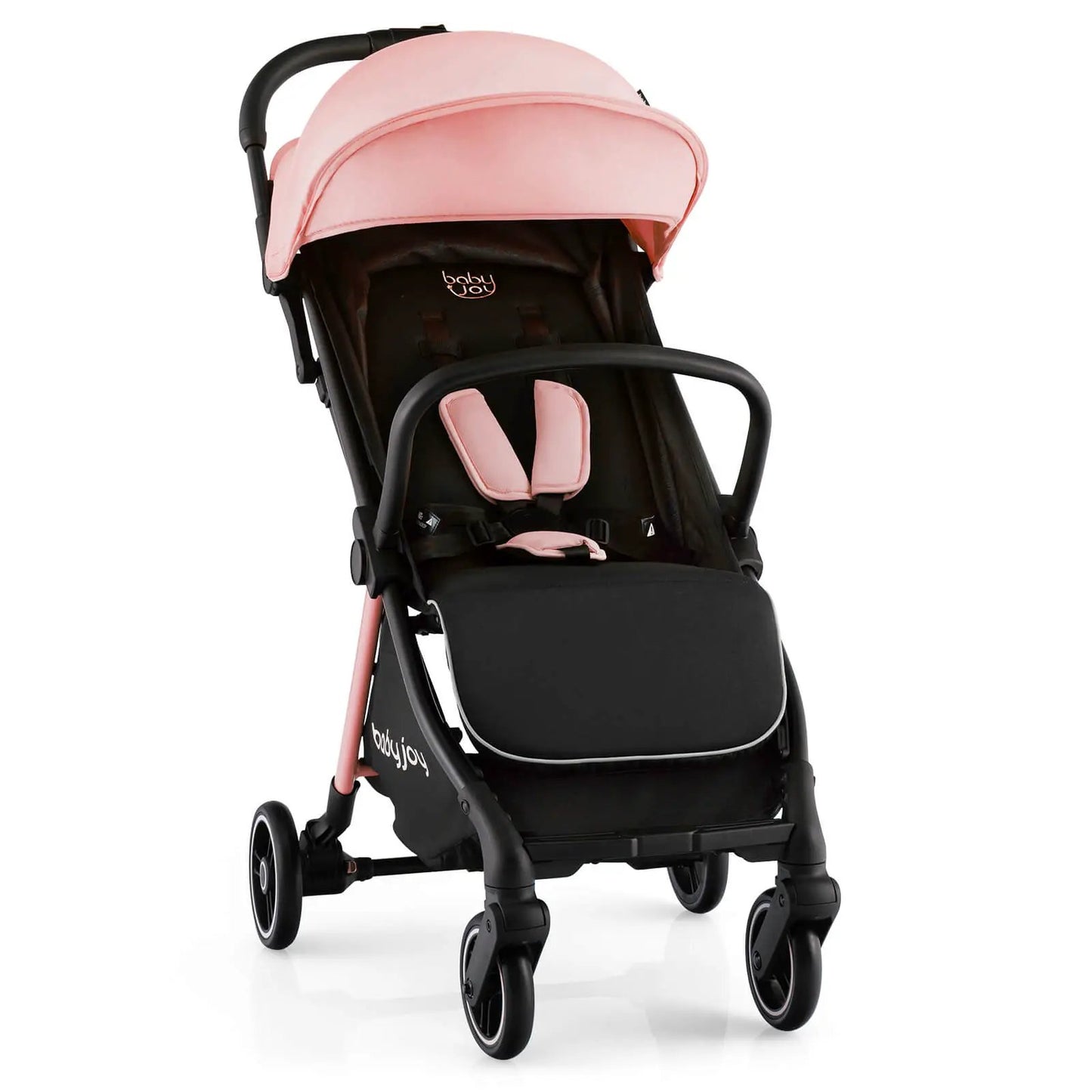 One-Hand Folding Baby Stroller pink canopy aluminum frame, Baby Joy umbrella stroller on Tampa Home & Garden Store