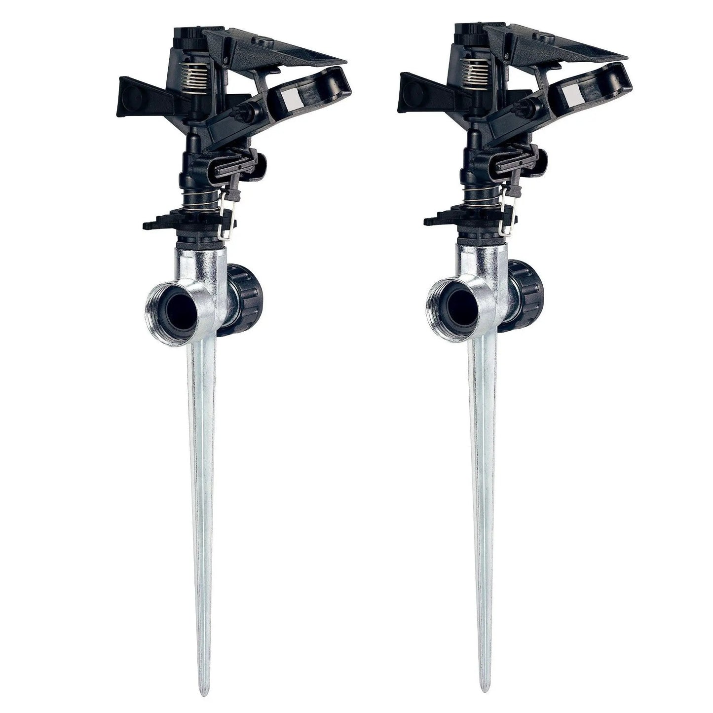 Half Inch Plastic Sprinkler Zinc Spike 2-Pack Orbit Irrigation large area sprinklers on Tampa Home & Garden Store