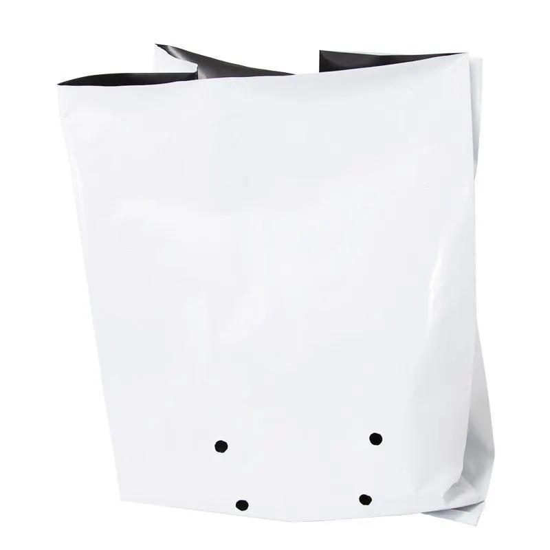 White plastic nursery grow bag, 10 gal, heavy-duty 3 mil, Grow Organic on Tampa Home & Garden Store