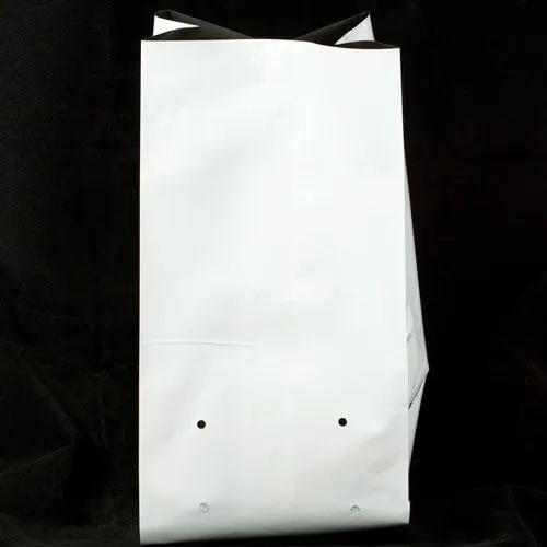 Plastic nursery grow bags, white, 3 gal with drainage holes on Tampa Home & Garden Store