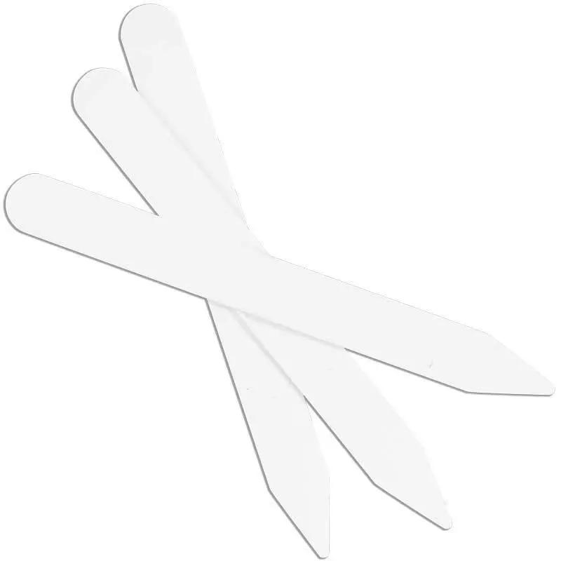 White plastic plant markers, flat stake tags, Grow Organic case of 1000 on Tampa Home & Garden Store
