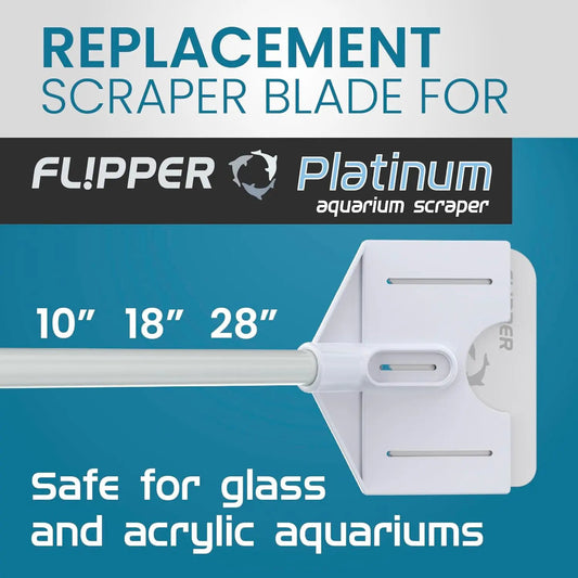 Flipper Platinum replacement algae scraper blades, 10-pack for aquarium glass cleaner, on Tampa Home & Garden Store