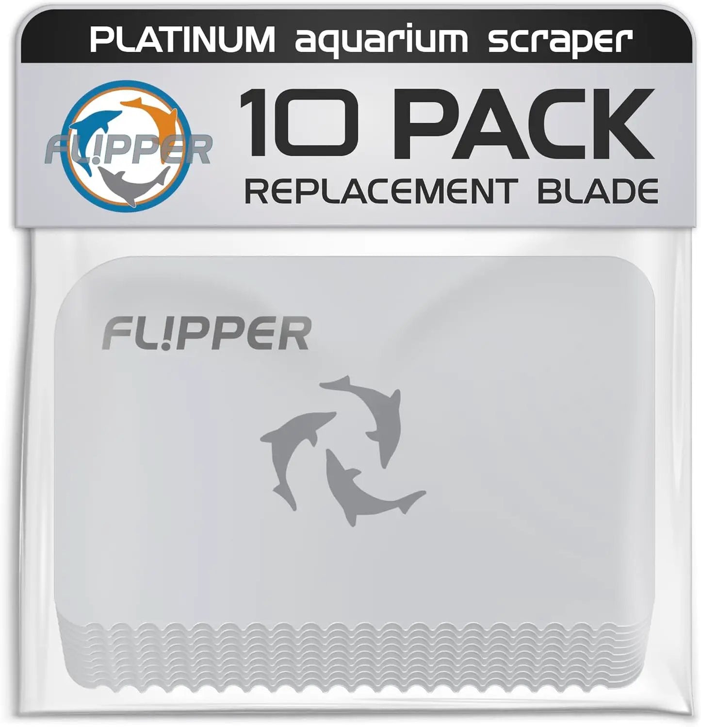 Flipper Platinum algae scraper blades 10-pack replacement blades for aquarium care on Tampa Home & Garden Store