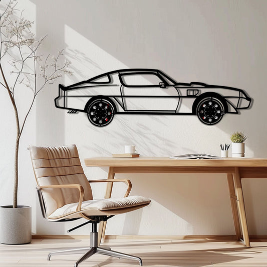 Pontiac Trans Am Metal Car Wall Art with Rotating Wheels - Classic American Muscle Silhouette - Interactive Firebird Wall Decor - KAFMEKA154 - Tampa Home & Garden Store