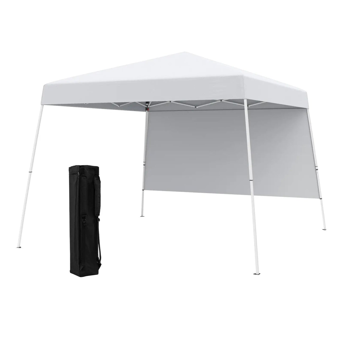 Carpa plegable de 8 x 8 pies con 1 pared lateral y mochila portátil