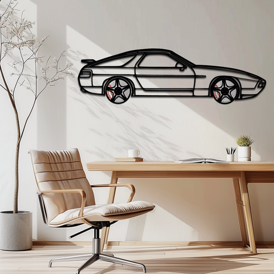 Porsche 928 GTS Silhouette Metal Wall Art – Classic Grand Tourer Decor with Rotating Wheels-KAFMEKA062 - Tampa Home & Garden Store