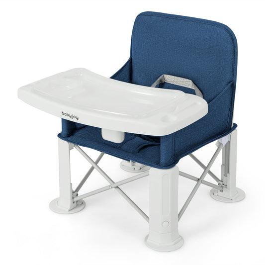Portable Baby Booster Seat with Straps and Double Tray - Tampa Home & Garden Store