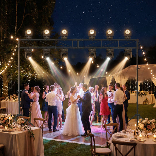 Portable Lighting Truss System Height Adjustable DJ Light Stand with 2 Folding Tripods - Tampa Home & Garden Store