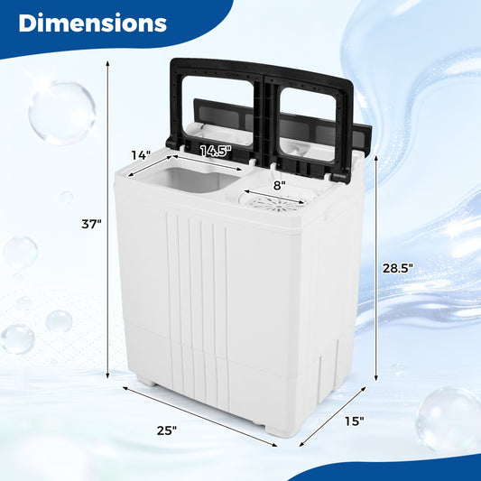 Portable Washing Machine with 12 LBS Washer and 8 LBS Spinner Combo for Apartments - Tampa Home & Garden Store