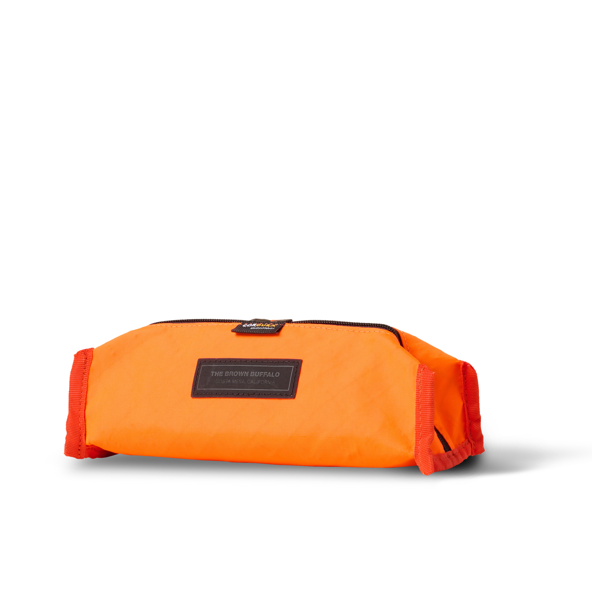 Porterpen pouch orange nylon pen case with The Brown Buffalo brand patch on Tampa Home & Garden Store