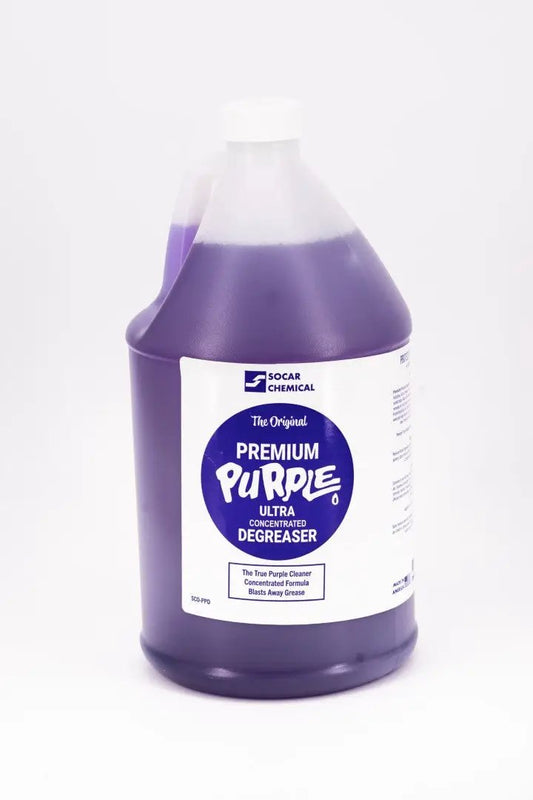Premium Purple Ultra Concentrated Degreaser engine degreaser in a gallon jug by Socar Chemical on Tampa Home & Garden Store