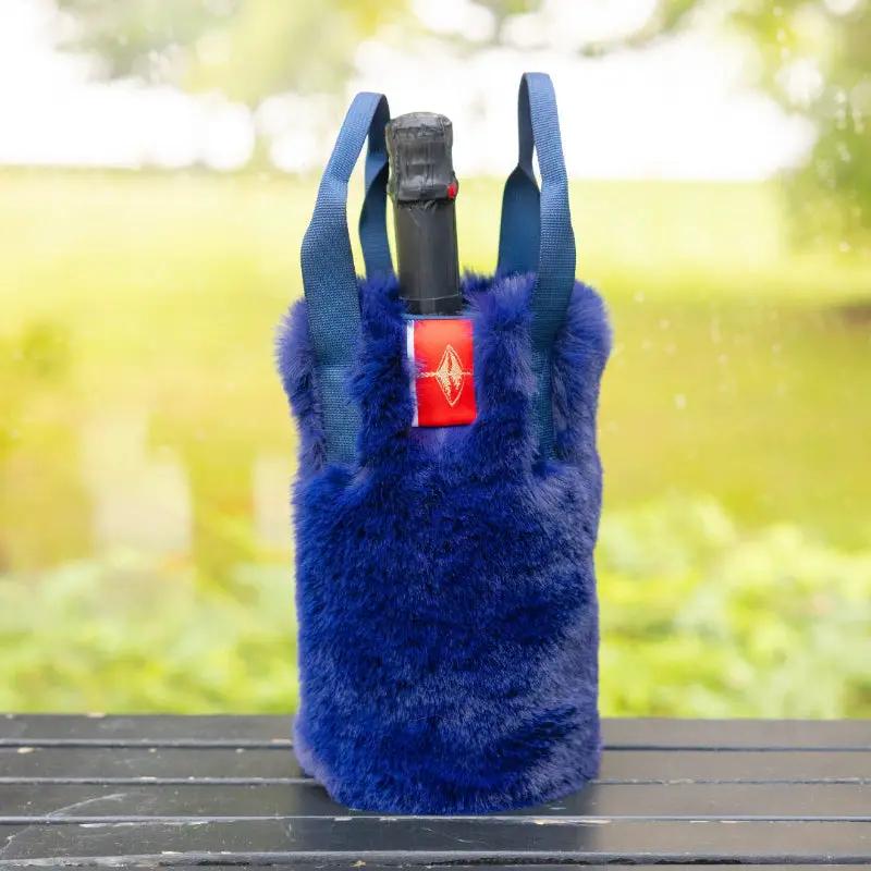 Faux Fur Wine Tote - Tampa Home & Garden Store