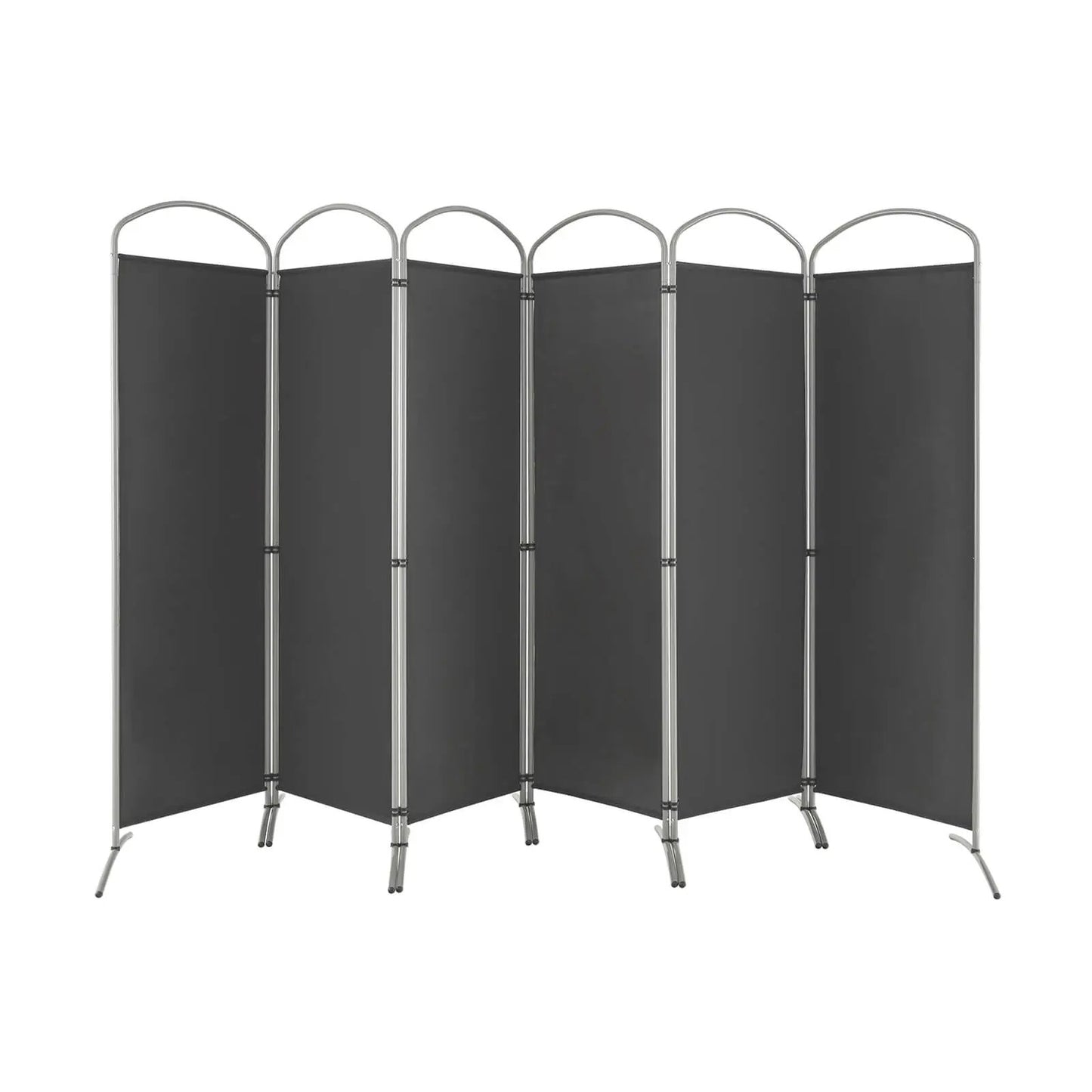 6-foot 6-panel freestanding privacy screen with white panels and chrome frame DirectDeals room divider on Tampa Home & Garden Store