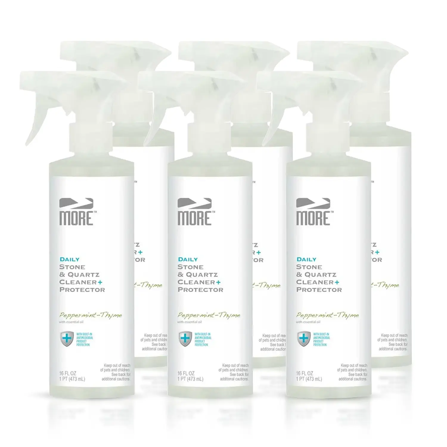 More Stone & Quartz Cleaner + Antimicrobial spray bottles (6) by MORE on Tampa Home & Garden Store