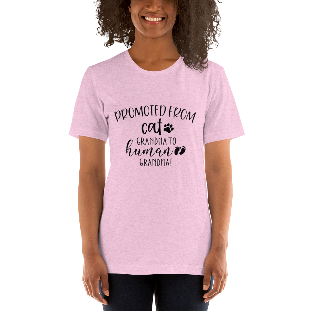 Promoted from Cat Grandma to Human Grandma T-Shirt - Tampa Home & Garden Store