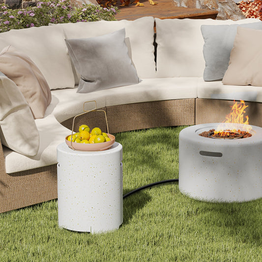Propane Tank Cover Table with Side Handles and Protective Cover - Tampa Home & Garden Store